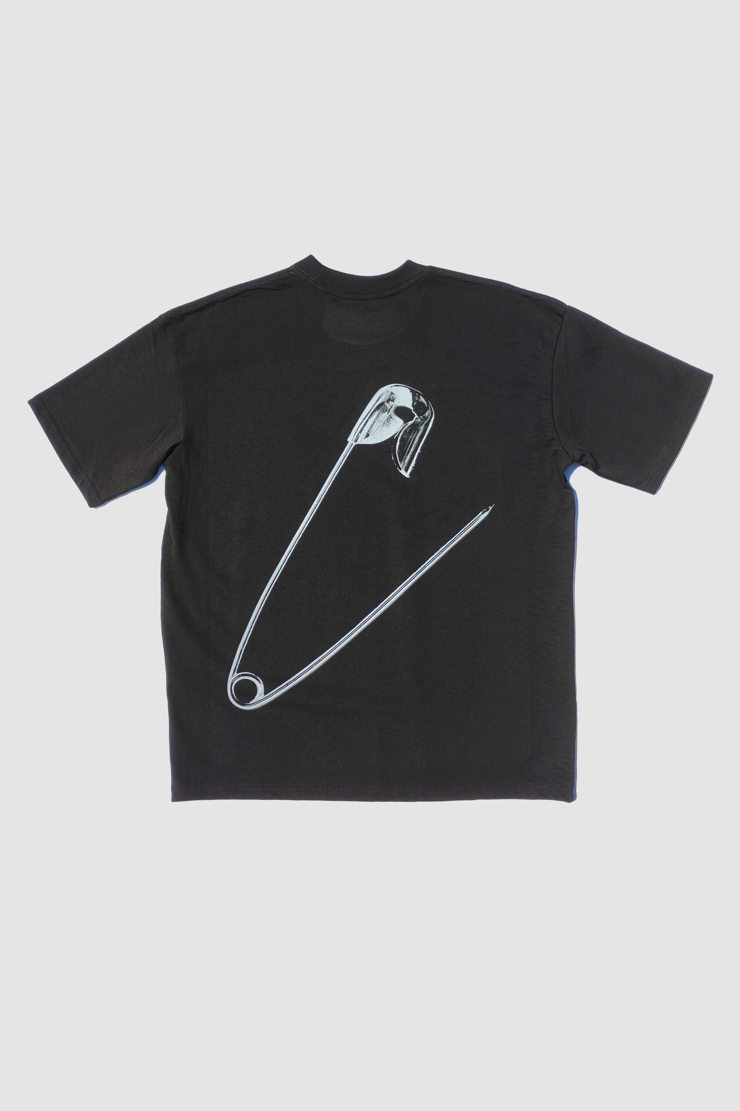 Safety Pin Short Sleeve Oversized Graphic Tee