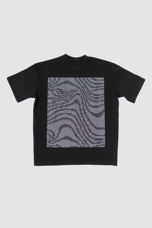Pixel Short Sleeve Oversized Graphic Tee
