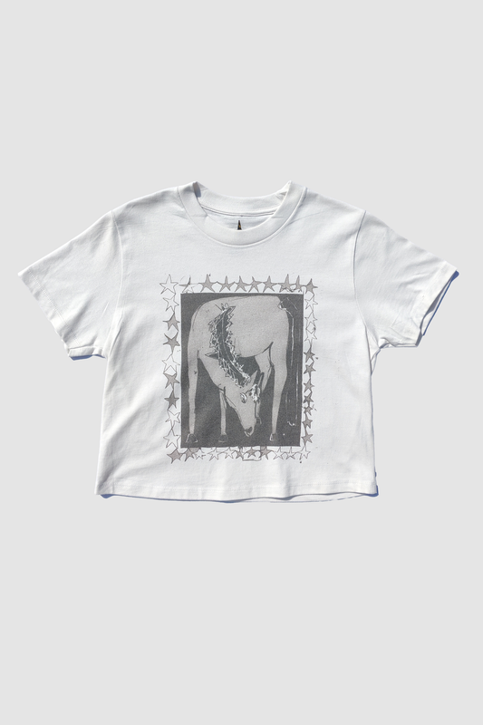 Year Of The Horse Short Sleeve Crop Tee