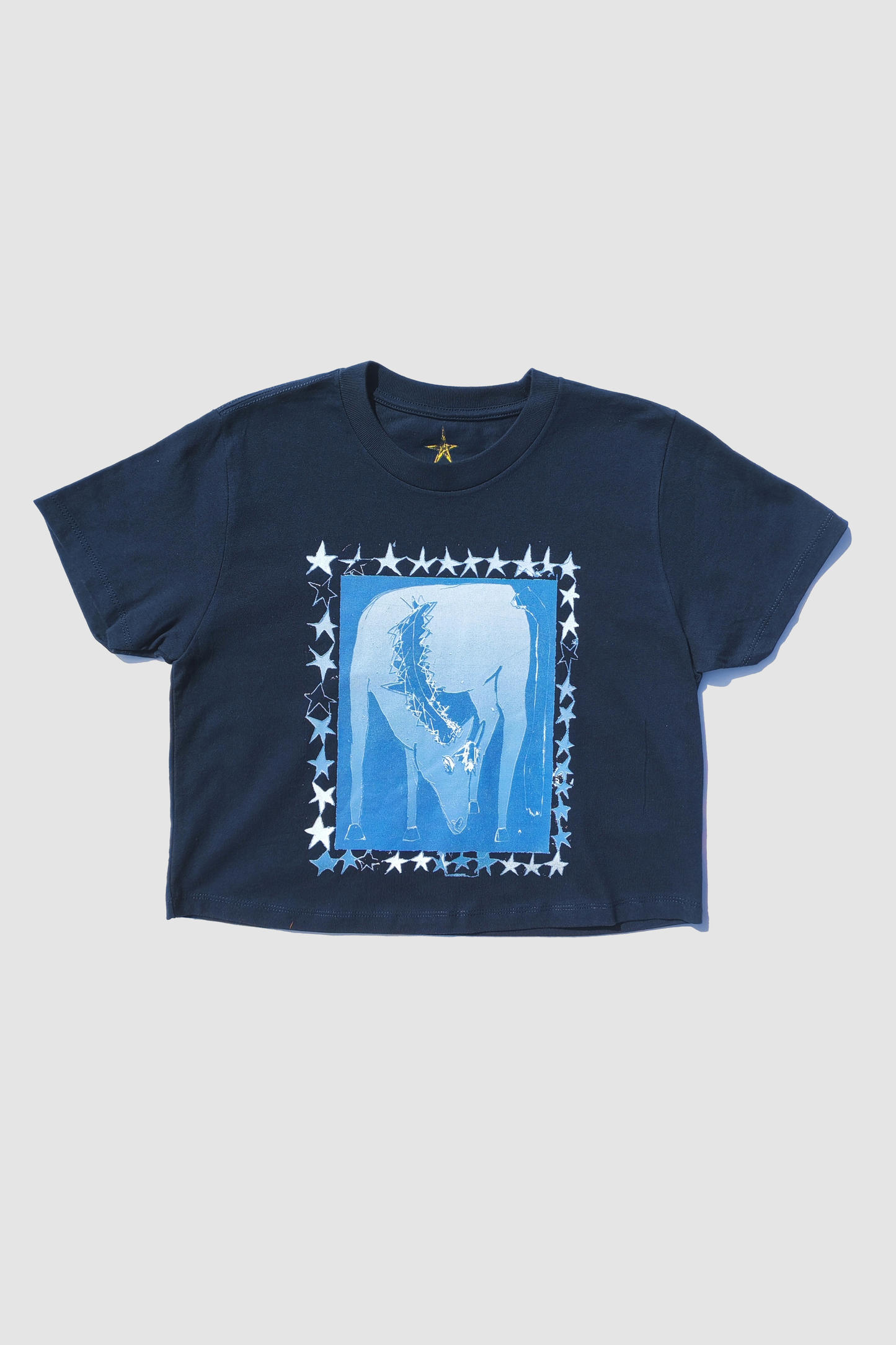 Year Of The Horse Short Sleeve Crop Tee