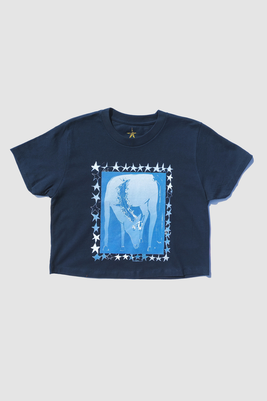 Year Of The Horse Short Sleeve Crop Tee