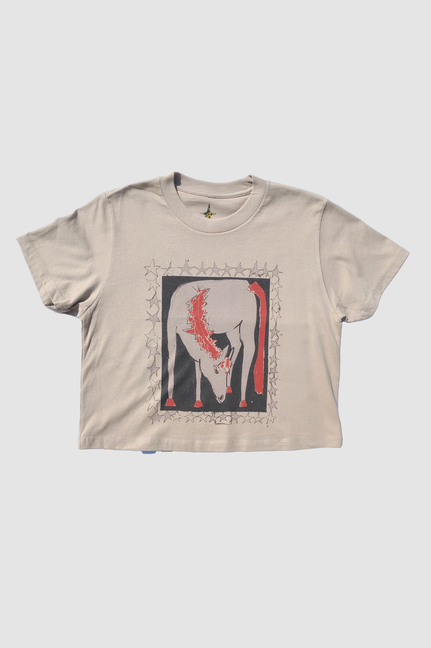 Year Of The Horse Short Sleeve Crop Tee