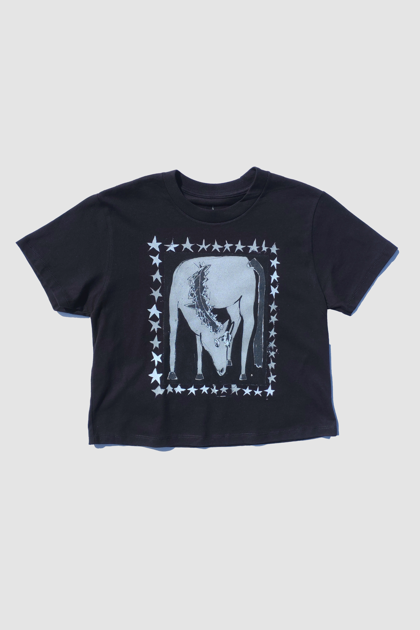 Year Of The Horse Short Sleeve Crop Tee