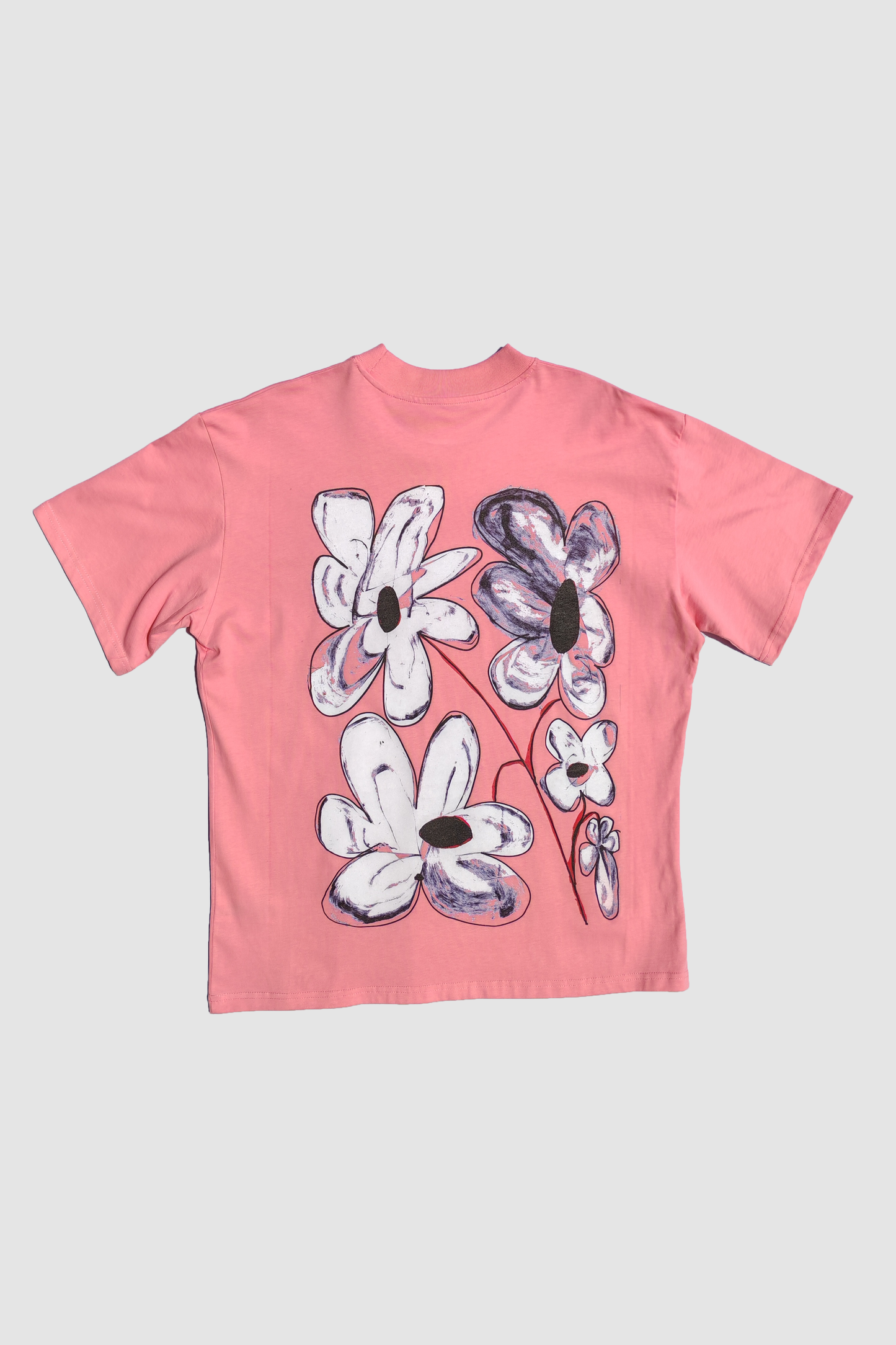 Flora Short Sleeve Oversized Graphic Tee