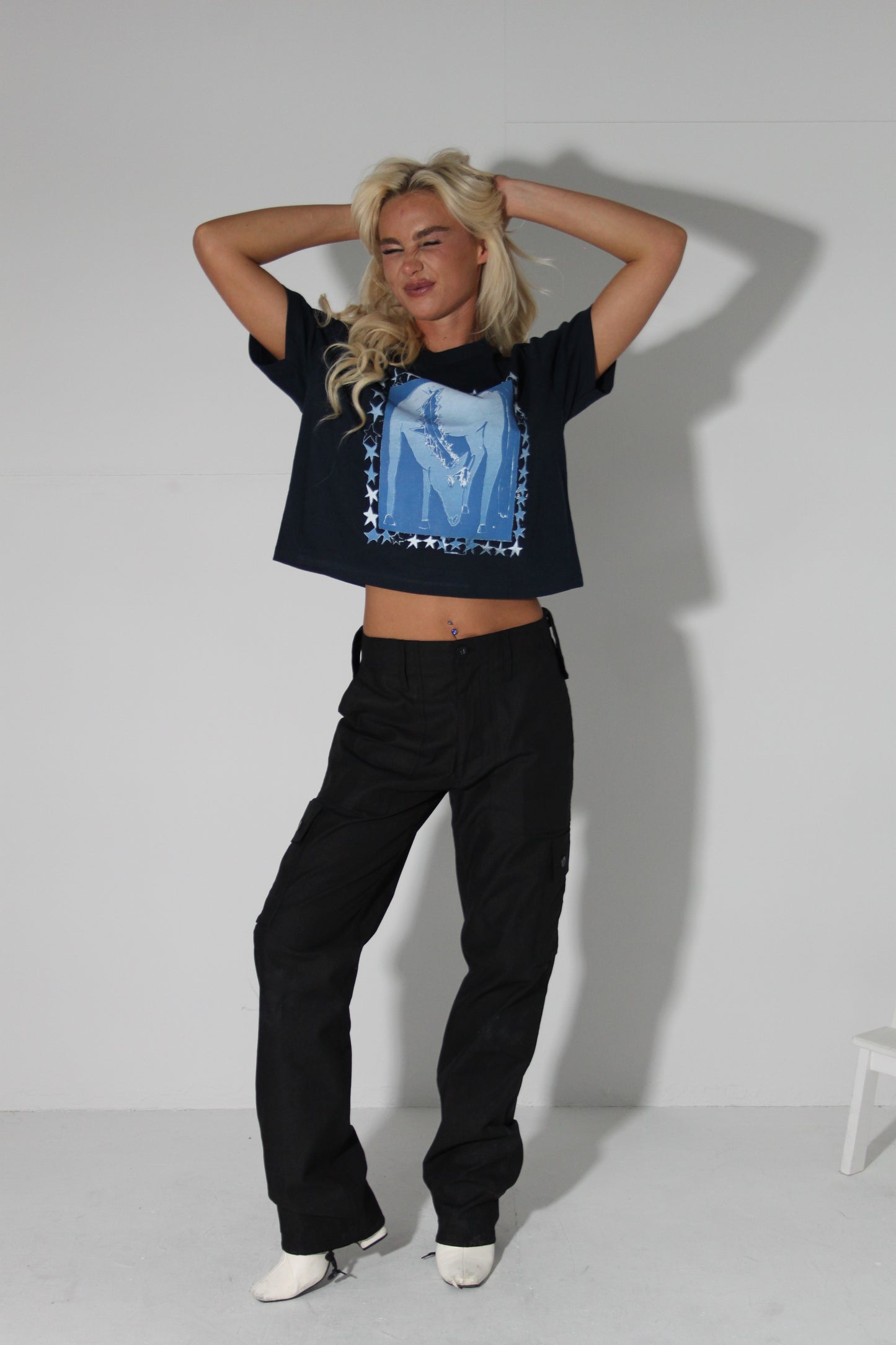 Year Of The Horse Short Sleeve Crop Tee