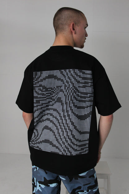 Pixel Short Sleeve Oversized Graphic Tee