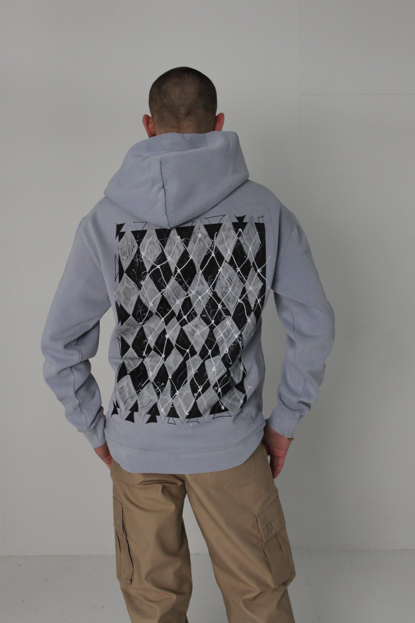 Diamond Relaxed Fit Graphic Hood
