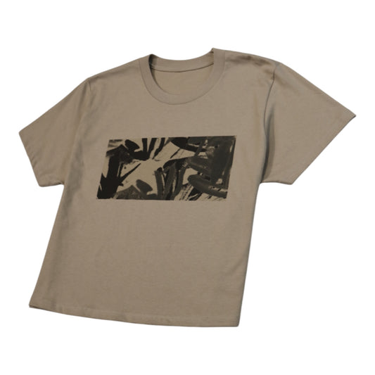 Floral Stamp Crop - Tan