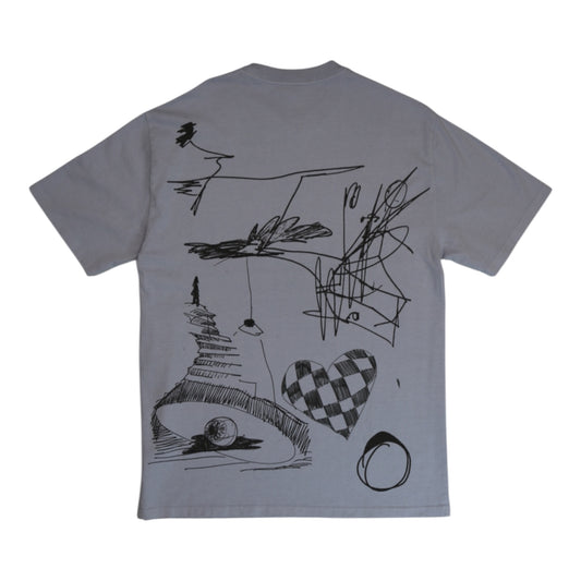Doodle T-shirt Blue