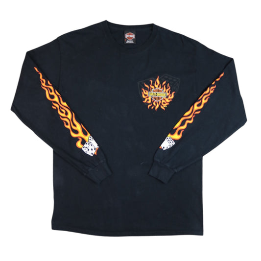 Harley Davison Long sleeve Flame T-shirt