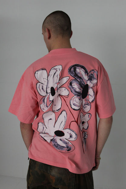 Flora Short Sleeve Oversized Graphic Tee